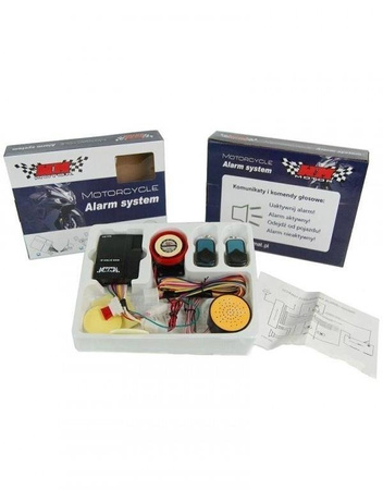Alarm motocyklowy z Pilotem Syrena Odpalanie z Pilota