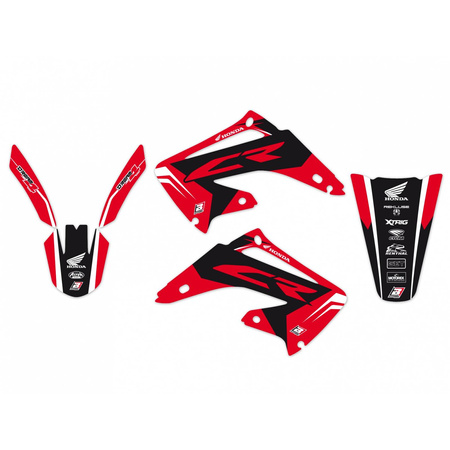 Komplet naklejek (oklein) honda cr 125/250 02-07, dream 4 kolor czerwony/czarny