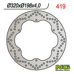 Tarcza hamulcowa przód yamaha xj 900 diversion 95-03 (320x198x4) (6x8,5mm)