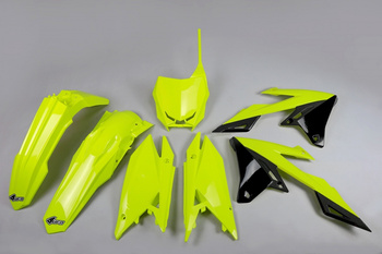 Komplet plastików suzuki rmz 250 '19-'25, rmz 450 '18-'25 kolor żółty fluo