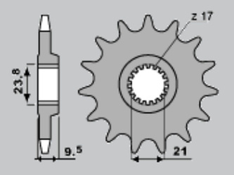 Zębatka przednia 342 12 (28412jt) honda cr 250 '88-'07, crf 450 '02-'15