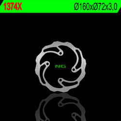 Tarcza hamulcowa przód ktm sx 50 '08-'13, tył sx 50 '14-'21 (160x73x3) (4x6,5mm) wave