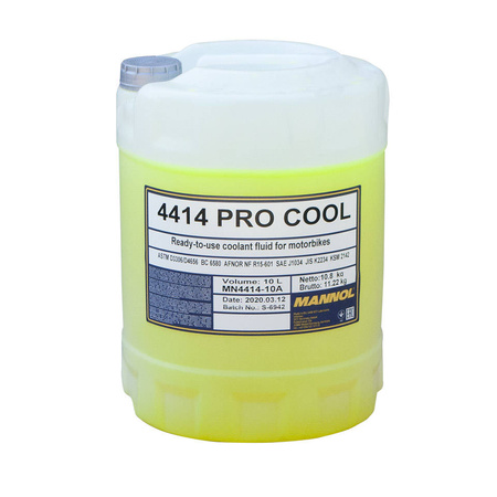 Mannol płyn do chłodnic pro cool 10l motocyklowy (-40st.c/+135st.c) gotowy do użycia