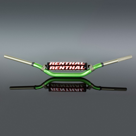 Kierownica 1,1/8 cala (28,6mm) mx twinwall 996 handlebar green villopoto / stewart padded kolor zielony z gąbką