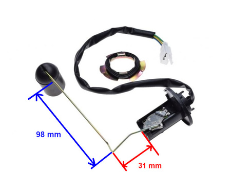 Czujnik poziomu paliwa w skuterze 2T 4T 3 piny