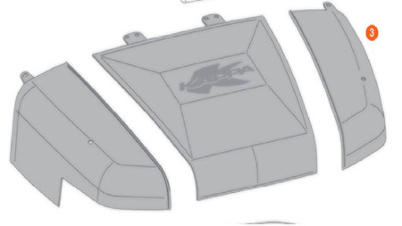 Pokrywa Kufra Kgr52 Lakierowana Srebna