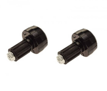 Końcówka kierownicy motocykla czarna