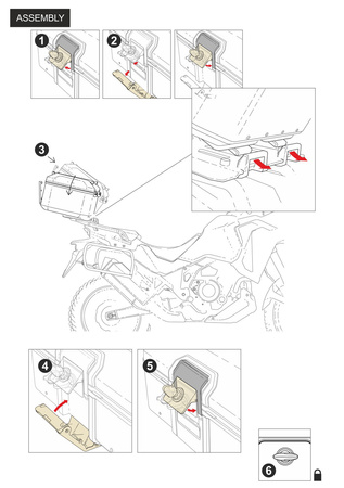 Kufer Shad Terra centralny TR55 aluminiowy