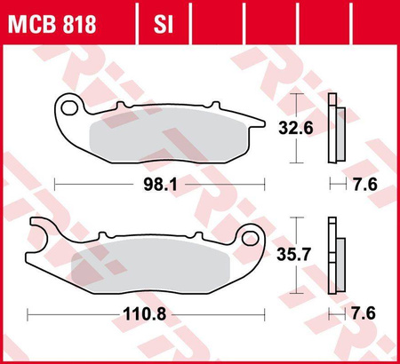 Klocki hamulcowe kh465 sinter offroad  ajp pr3/pr4/pr5 '13-,derbi terra/city cross 125 '08-'16, honda crf 250l/m/r '13-, piaggio liberty/med