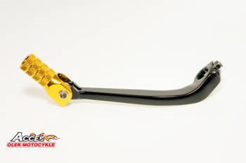 Dźwignia zmiany biegów suzuki rmz 250 '07-'17 aluminiowa kolor czarny, końcówka złota