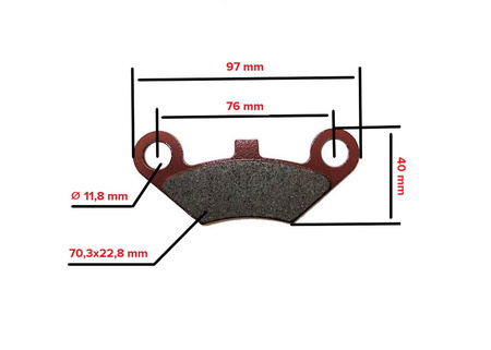 Klocki Hamulcowe Przednie Cf Moto 450/520/550/800 Power Force