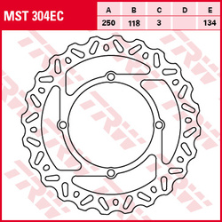 Tarcza hamulcowa przód suzuki rmz 250 07-09, rmz 450 05-,