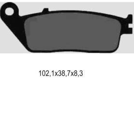 Klocki hamulcowe kh142 / kh226 spiek metaliczny (złote) street