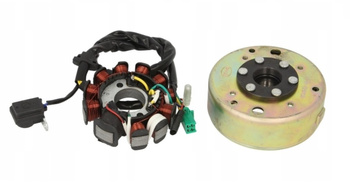 Stojan alternatora power force z kołem magnesowym gy6 125/150 11 cewek gy6125w104106
