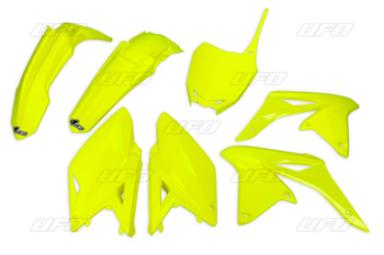 Komplet Plastików Suzuki Rmz 250 '10-'18, Kolor Żółty Fluo