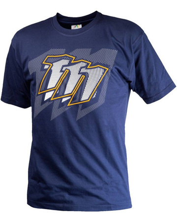 T-shirt navy kolor granatowy rozmiar m