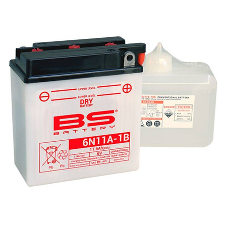 Bs 2022/02 akumulator 6n11a-1b 6v 11ah 122x62x131 obsługowy - elektrolit osobno (6) ue2019/1148