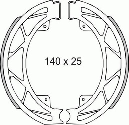 Szczęki Hamulcowe Piaggio Liberty (Nowy Nr.22 512 0560)