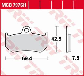 Klocki hamulcowe kh320 sinter street mv augusta f4 brutale/strada/spr 750 '00-'05, f3 800rc/rr '16-, brutale 910 '05-'09, f4 1000 '04-, brut