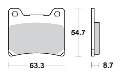 Klocki hamulcowe kh88 street excel/racing ng sinter kolor złoty
