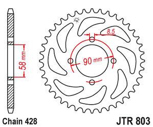 Zebatka Napędzana Jt Jtr803.45