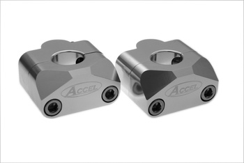 mocowanie/podwyżki kierownicy (dół-22,2/góra-22,2mm) wys. 20mm kolor srebrny (bm-01sv22/22)