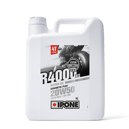 Ipone r4000 rs 20w50 olej silnikowy semisyntetyk 4l (ester, ma2) (akc) (6)