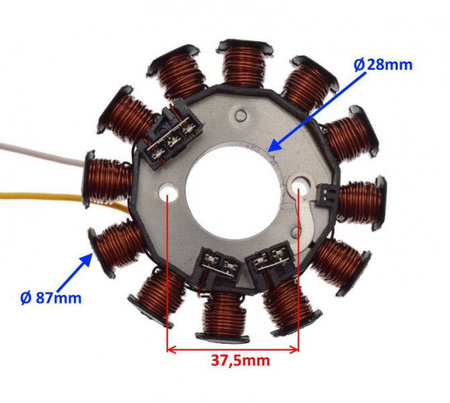 Stator iskrownik 12 cewek do MBK Yamaha Booster