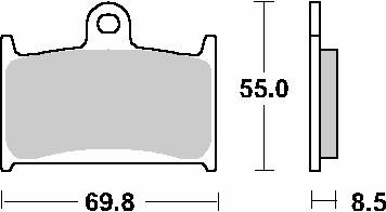 Klocki hamulcowe kh145 / kh236 track&sport sinter kolor złoty (zamienia mieszankę rs)