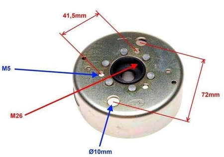 Koło magnesowe wał skutera 2T Zipp Quantum