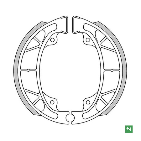 Szczęki hamulcowe malaguti cr1 50 crosser 95-98  (110x25mm)