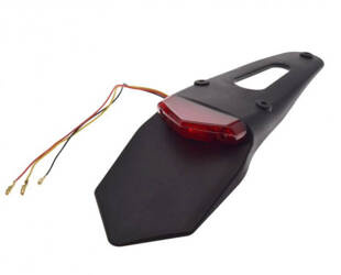 Lampa tył LED z błotnikiem czerwony klosz