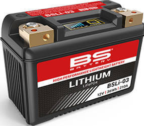 Bs akumulator litowo-jonowy ze wskaźnikiem naładowania lifepo4 bsli-03 (134x65x92) (210a,36wh,3ah) (ytx7a-bs,yt7b-bs,yt9b-bs,ytx9-bs,yb9-b,yt7b-4,yt9b-4) (10)