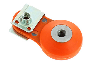 MOCOWANIE (WIESZAK, SILENTBLOCK) TUBY REZONANSOWEJ (DYFUZORA) KTM / HUSQVARNA / BETA ( 1 SZT. ) KOLOR POMARAŃCZOWY