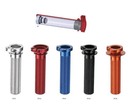 Rolgaz aluminiowy z łożyskiem yz250/450f '98-15,yz250/450fx '15-16,yz250f/wr450f 2016, kx250/450f '06-16 (l2230400) kolor złoty