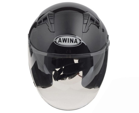 Kask otwarty na skuter quad motocykla czarny