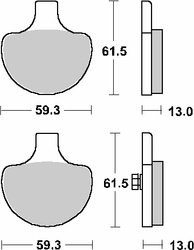 Klocki hamulcowe kh94 street excel sinter kolor złoty