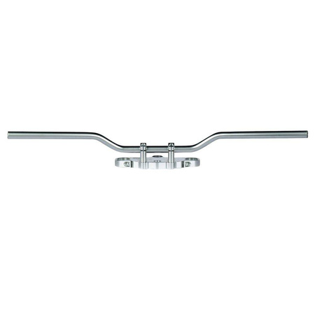 Kierownica stalowa 25,4mm speedfighter kolor aluminium ( z przetłoczeniami na kable ) (promocja)