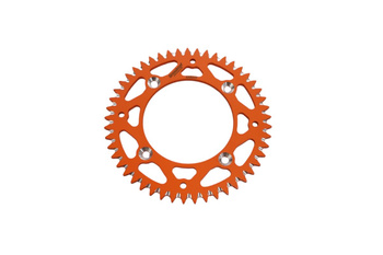 ZĘBATKA TYLNA ALUMINIOWA T7075 (ERGAL) 4486 46 (448649) KTM SX 85 '04-'24, 105 XC '07-'11 KOLOR POMARAŃCZOWY (JTR895.46) (ŁAŃC. 428)