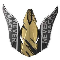 Daszek do kasku furioudraw gold matt kolor złoty mat