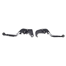 Dźwignia hamulca i sprzęgła łamana do Suzuki GSXR srebrna komplet