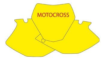 Komplet naklejek (oklein) pod numery startowe yamaha yzf 250/450 '06-'09