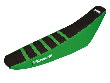 Pokrowiec/poszycie na siedzenie kawasaki kxf 250 '09-'12, 450 '09-'11 zebra kolor czarny/zielony