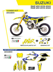 Komplet plastików plukomplet naklejek (oklein) suzuki rmz 250 '19-'22