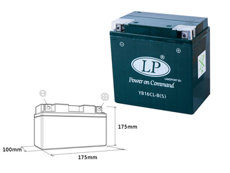 Landport akumulator yb16clb (s) 12v 19ah 176x101x176 bezobsługowy - zalany (4)