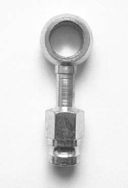 Końcówka przewodu hamulcowego aluminiowa średnica 10 mm, kąt 0°
