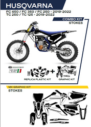 Komplet plastików plukomplet naklejek (oklein) husqvarna tc 125/250 '19-'22