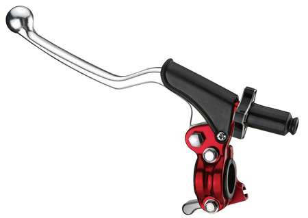 uchwyt dźwigni sprzęgła kompletny + hot start uniwersalny kolor czerwony (cl-09rd) - promocja
