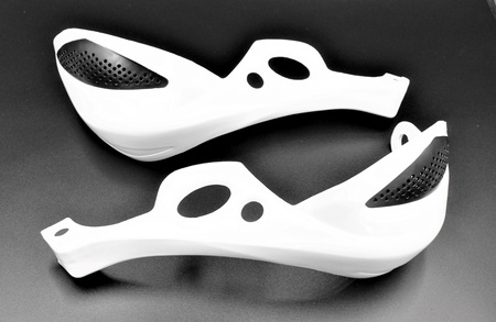 Handbary Power Force - Białe Osłony Rąk, Dłoni Enduro Cross Quad-Atv  Gy6107812-K