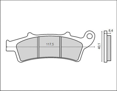 Klocki hamulcowe kh324 aprilia/kymco/malaguti/peugeot przód (skutery) (ft 3096)